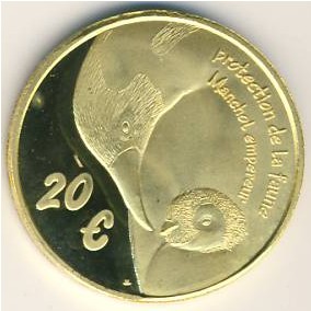 French Southern & Antarctic Territories., 20 euro, 2004