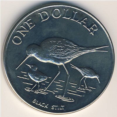 New Zealand, 1 dollar, 1985