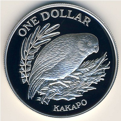 New Zealand, 1 dollar, 1986