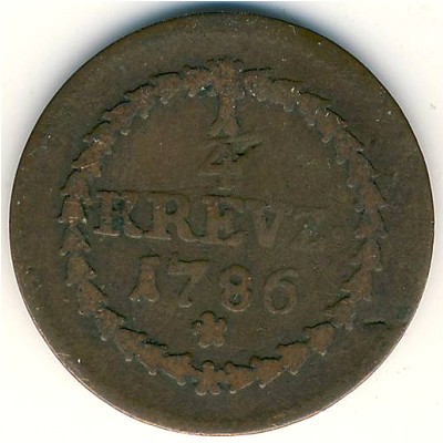 Пфальц-Зульцбах, 1/4 крейцера (1773–1795 г.)
