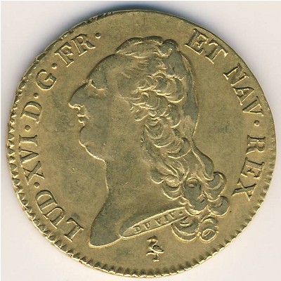 France, 2 louis d'or, 1785–1792