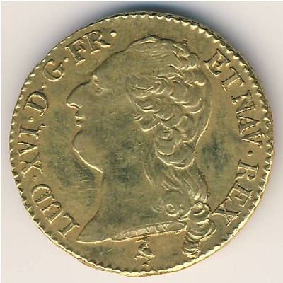 Франция, 1 луидор (1785–1792 г.)