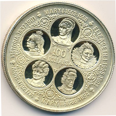 Cayman Islands, 100 dollars, 1975–1977