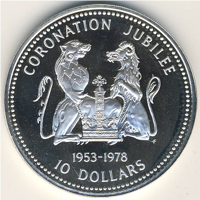 Cook Islands, 10 dollars, 1978