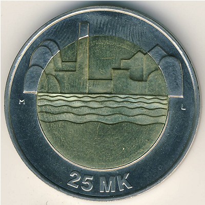 Финляндия, 25 марок (1997 г.)