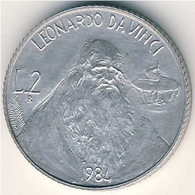 Сан-Марино, 2 лиры (1984 г.)