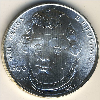 San Marino, 500 lire, 1982