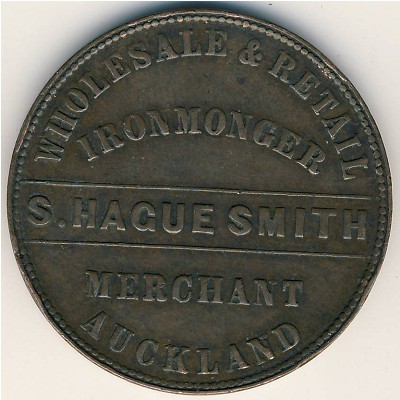 New Zealand, 1 penny, 1861