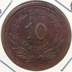 Guerrero, 10 centavos, 1915