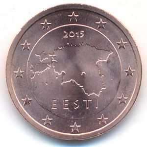 Эстония, 2 евроцента (2011–2018 г.)