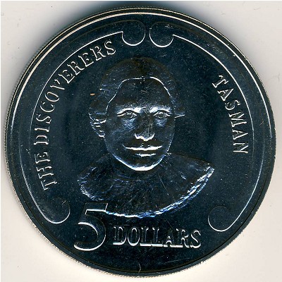 Новая Зеландия, 5 долларов (1992 г.)