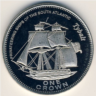 Tristan da Cunha, 1 crown, 2006