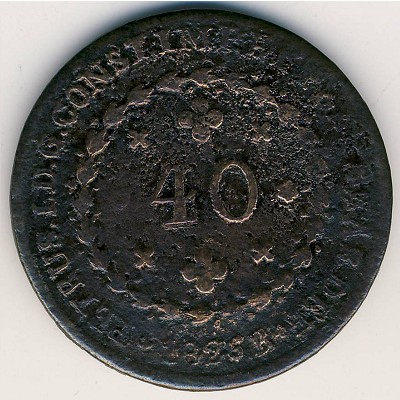 Brazil, 40 reis, 1824–1830