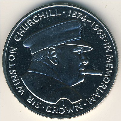 Isle of Man, 1 crown, 1990