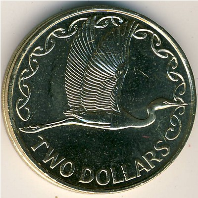 Новая Зеландия, 2 доллара (1999–2018 г.)