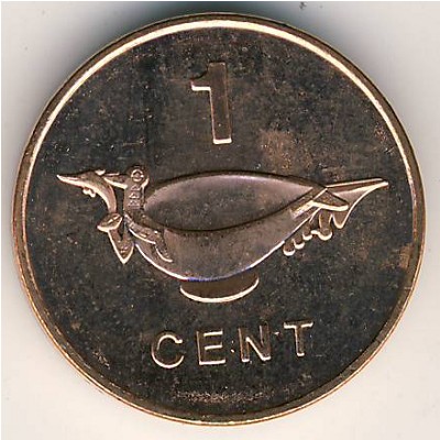 Соломоновы острова, 1 цент (1987–2005 г.)