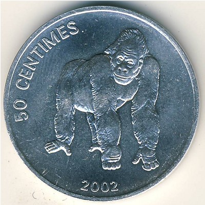 Конго, Демократическая республика, 50 сентим (2002 г.)