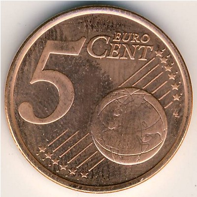 Кипр, 5 евроцентов (2008–2020 г.)