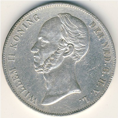 Netherlands, 2 1/2 gulden, 1841–1849