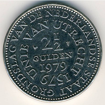 Netherlands, 2 1/2 gulden, 1979