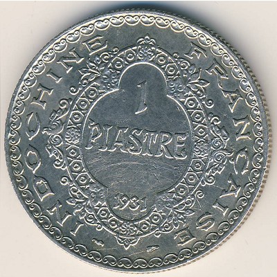 French Indo China, 1 piastre, 1931