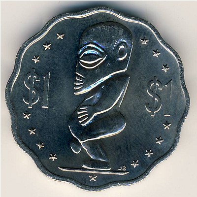 Острова Кука, 1 доллар (1987–1994 г.)