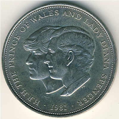 Great Britain, 25 new pence, 1981