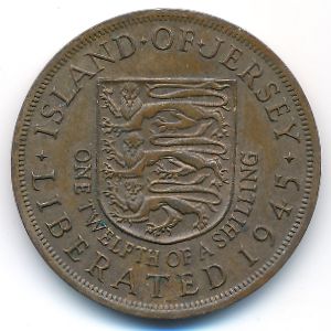 Jersey, 1/12 shilling, 1954