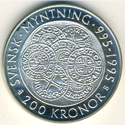 Швеция, 200 крон (1995 г.)