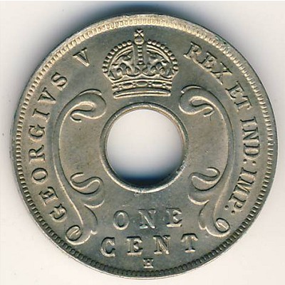 East Africa, 1 cent, 1911–1918