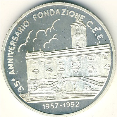 Italy., 1 ecu, 1992