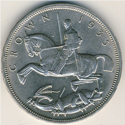 Great Britain, 1 crown, 1935