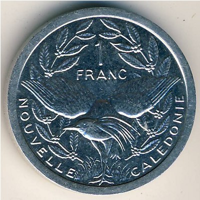 New Caledonia, 1 franc, 1972–2018