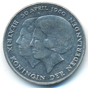Netherlands, 1 gulden, 1980