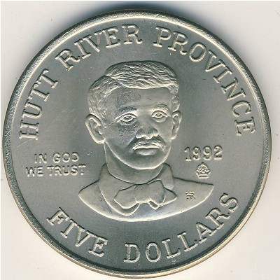 Хатт Ривер., 5 долларов (1992 г.)