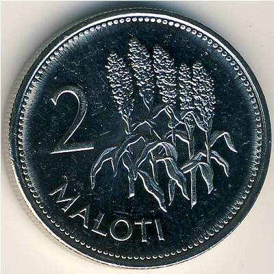Lesotho, 2 maloti, 1996–2010