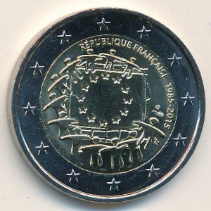 Франция, 2 евро (2015 г.)