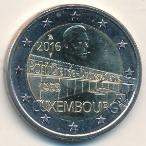 Luxemburg, 2 euro, 2016