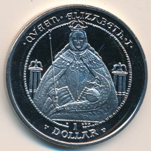 Виргинские острова, 1 доллар (2008–2009 г.)