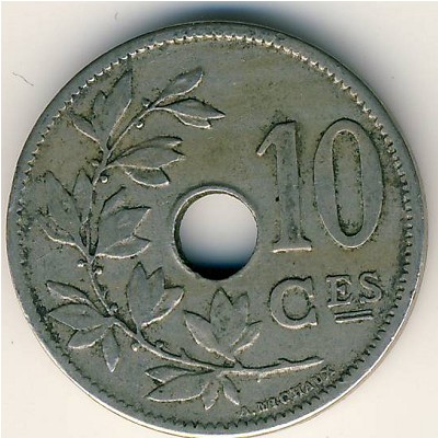 Belgium, 10 centimes, 1903–1906