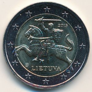 Литва, 2 евро (2015–2017 г.)