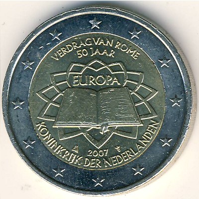 Netherlands, 2 euro, 2007