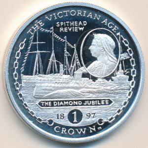 Gibraltar, 1 crown, 2001