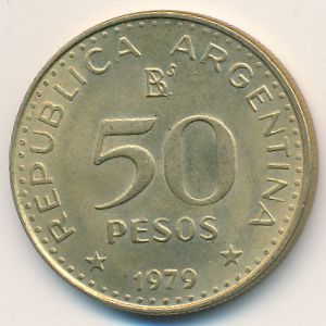 Argentina, 50 pesos, 1979–1980