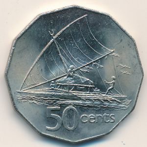 Fiji, 50 cents, 1975–1984