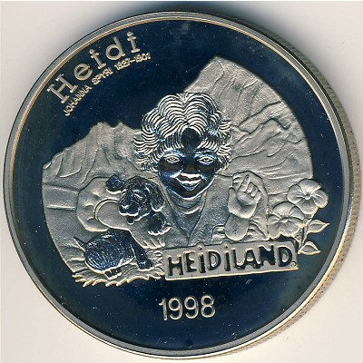 Liechtenstein., 5 euro, 1998