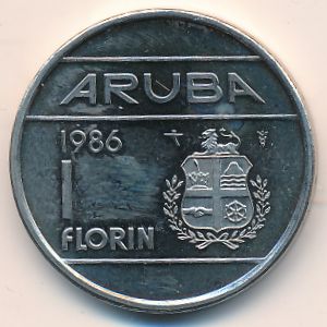 Aruba, 1 florin, 1986–2013