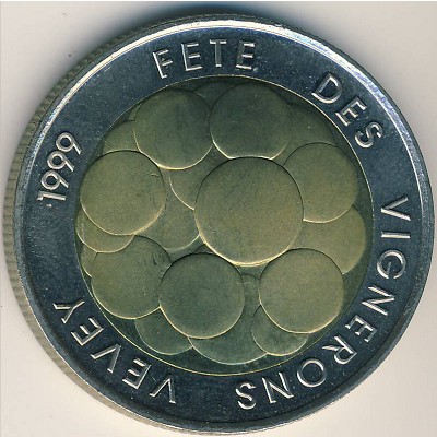 Switzerland, 5 francs, 1999