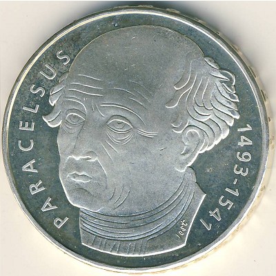 Switzerland, 20 francs, 1993