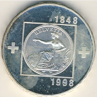 Switzerland, 20 francs, 1998